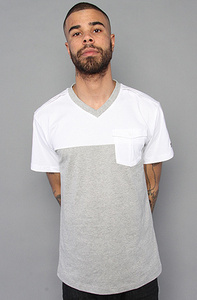 新品 ROCKSMITH Nasir V-Neck Tee/White ロックスミス ポケット Tシャツ メンズ半袖 グレー ホワイト ストリートファッションブランド