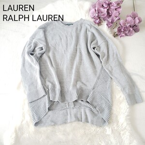 LAUREN RALPH LAUREN ドルマンスリーブニット グレー Sサイズ