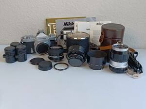 NIKON Nikkormat FTN 35mm Film SLR Camera Bundle ~ SEE NOTES Parts Repair As Is 海外 即決