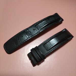 CHANEL 純正 シャネル 正規 J12 H0683 他 メンズ 38MM 黒 BK 革 ストラップ ベルト 幅 約 19mm 希少