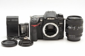 【 美品 】ニコン Nikon D7000 デジタル一眼レフ + AF Nikkor 28-70mm MACRO 標準 純正＆ レンズセット＜充電機器,キャップ等＞＃Ｔ843a