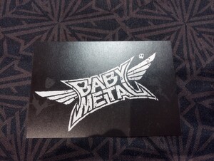 貴重！2012年 重音部 RECORDS ヘドバンギャー 非売品 特典 ポストカード BABYMETAL ロゴ さくら学院 ベビーメタル キツネ ONE fox 赤子金属