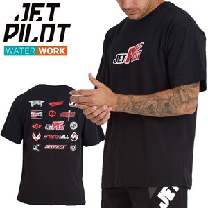 ジェットパイロット JETPILOT 2025 Tシャツ メンズ 送料無料 リスク イット オール S/S Tシャツ S24606 ブラック M