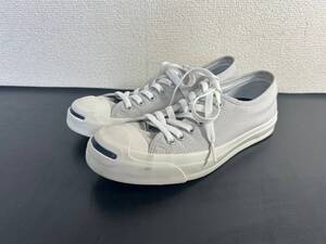 1-26 CONVERSE コンバース JACK PURCELL ジャックパーセル ローカットスニーカー ライトグレー 23.5㎝ 画像分 現状品 返品交換不可