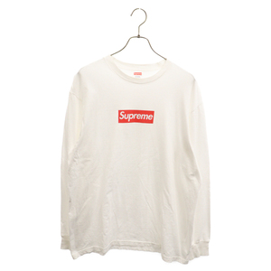 SUPREME シュプリーム 20AW Box Logo L/S Tee ボックスロゴ ロングスリーブカットソー 長袖Tシャツ ホワイト