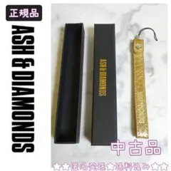 セレブ系!!★ASH&DIAMONDS★キラキラ携帯ストラップゴールド★中古品