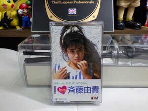 紫1★ Cassette Tape（Cassカセットテープ）★斉藤由貴 I LOVE / そぉーっとのぞいてみてごらん　AXIA