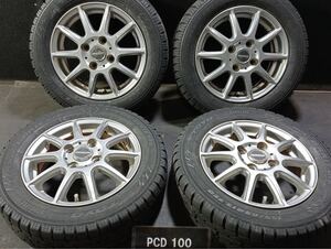 155/65R13 スタッドレス アルミ ホイール ライフ ゼスト オッティ モコ ekワゴン ミニカ TOYO 13×4J 100-4H +43 654238/808213