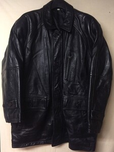 ◆ANGEL LEATHER エンジェルレザー◆本革レザーコート ブラック◆