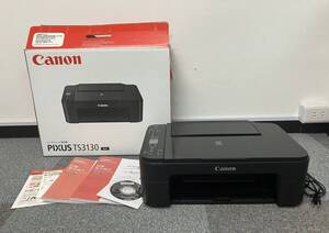 １円スタート☆ 美品 CANON キャノン PIXUS TS3130 インクジェット複合機 ブラック プリンター