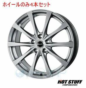 4本セット HOT STUFF Exceeder E03 ダークシルバー (DS) 15インチ 6.0J 114.3/5 43 ランエボIX(9)MR CT9A