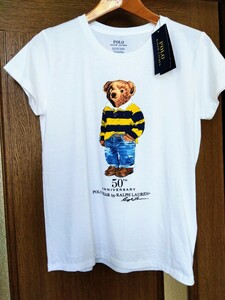 送料込！新品未着用タグ付◆限定品！　POLO RALPH LAUREN　ポロベア　Tシャツ　半袖　50th アニバーサリー　レディース　ラルフローレン