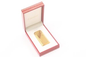 Cartier カルティエ ライター ガスライター ゴールドカラー 喫煙具 喫煙グッズ 火花OK 3069-B