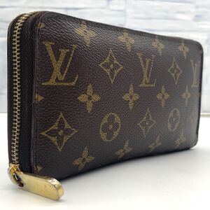 新型【美品】LOUIS VUITTON ルイヴィトン モノグラム ジッピーウォレット 長財布 ラウンドジップ ファスナー レザー ローズバレリーヌ 1円