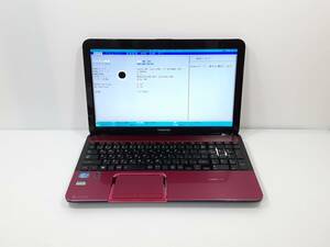 TOSHIBA dynabook T552/58HR Core i7 8GB BIOS確認ノートパソコンジャンク(134508