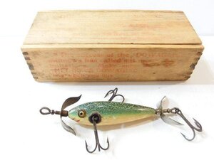 ヘドン ドワジャックミノー #100 ヘドン純正 木箱付き HEDDON DOWAGIAC MINNOW ウッド オールドヘドン 　 (22637