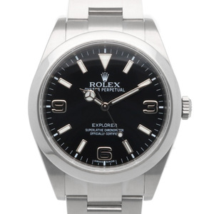 ロレックス エクスプローラー1 オイスターパーペチュアル 腕時計 時計 ステンレススチール 214270 メンズ 1年保証 ROLEX 中古 美品
