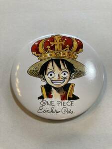 ★ONE PIECE★Eiichiro Oda★ワンピース★麦わらのルフィ★缶バッチ★王冠★手書きのルフィ★尾田栄一郎★集英社★非売品★激レア★