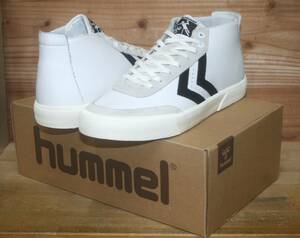 送料無料/新品♪ 高級感+清潔感あり hummel Stockholm Mid (ヒュンメル)BｘW