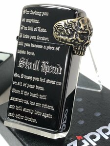 Zippo スリム Skull Metal　スカル・3面連続メタル 16BN-Baby Skull 新品