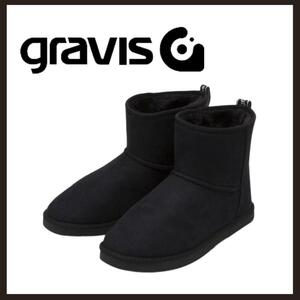 ○★新品 未使用 gravis エリック 定番ムートンブーツ ブラック○●