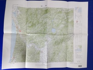 20万分の1地勢図【秋田】国土地理院発行・平成5年編集・平成6年発行　《奥羽本線・田沢湖線・秋田内陸縦貫鉄道・雄物川》