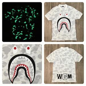 ★蓄光★ City camo シャーク ポロシャツ Lサイズ a bathing ape BAPE shark polo shirt エイプ ベイプ アベイシングエイプ 迷彩 w4547