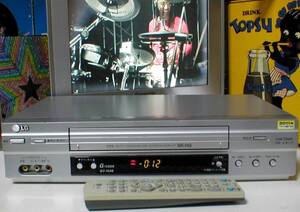 LG GV-HIA6 VHS HiFi HQ Video Cassette Tape Deck 再生・録画OK！ LG電子ジャパン 2008年製 ハイファイ ビデオデッキ リモコン・取説付き