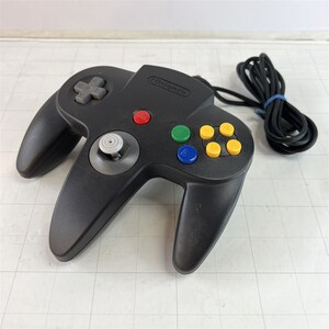 N64　任天堂64用コントローラ NUS-005 グレーブラック アナログスティック良好！