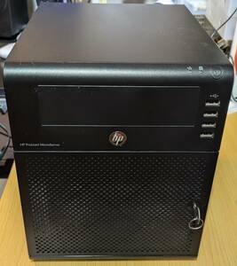 HP ProLiant MicroServer TurionⅡ N54L 8GB/SSD128GB+HDD1TB/USB3.0増設、Debian起動OK 