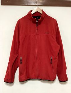 め1487 L.L.Bean エルエルビーン フリースジャケット M レッド 