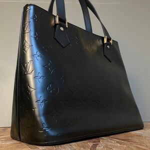 一円　美品　LOUIS VUITTON ルイヴィトン ヴェルニ ハンドバッグ ヒューストン マットブラック ヴェルニバッグ TH0378