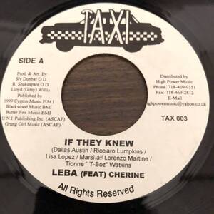 送料無料★IF THEY KNEW /LEBA (FEAT) CHERINE★2000年ダンスホール!!