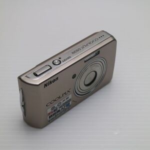 超美品 COOLPIX S520 ライトブロンズ 即日発送 Nikon デジカメ デジタルカメラ 本体 あすつく 土日祝発送OK