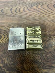 ZIPPO ジッポ ライター Zippo 喫煙具 2つセット 喫煙グッズ 着火未確認 現状品