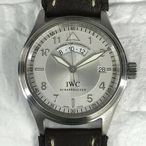 ☆中古☆ IWC パイロット ウォッチ フリーガー スピットファイア UTC GMT IW325107 自動巻き 腕時計 メンズ ポルトギーゼ