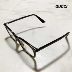 GUCCI グッチ メガネ ブラウン ゴールド ケース付き GG0157