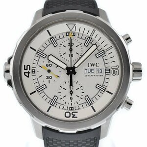 IWC SCHAFFHAUSEN IW376801 アクアタイマー クロノグラフ デイデイト 自動巻き メンズ 美品 箱・保証書付き O#129873