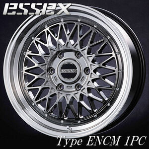 送料無料 200系ハイエース ESSEX エセックス ENCM 1PC ハイパーグロス 7.5J +42 225/45R18 タイヤ ホイール4本セット