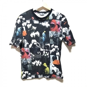 ディオールオム Dior HOMME 半袖Tシャツ サイズXS 863J621B0506 - 黒×レッド×マルチ メンズ クルーネック トップス