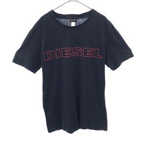 ディーゼル プリント 半袖 Tシャツ S ブラック DIESEL メンズ