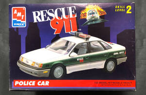 @中古絶版模型堂 amt 1/25 レスキュー911ポリスカー RESCUE911 POLICE CAR フォード トーラス パトカー パトロールカー 定形外郵便可