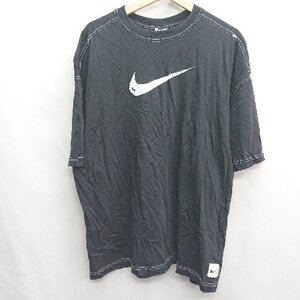 ◇ ⊂ NIKE ナイキ コットン100% 半袖 Tシャツ サイズM ブラック レディース E