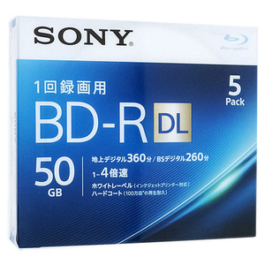 SONY ブルーレイディスク 5BNR2VJPS4 BD-R DL 4倍速 5枚組 [管理:1000022487]