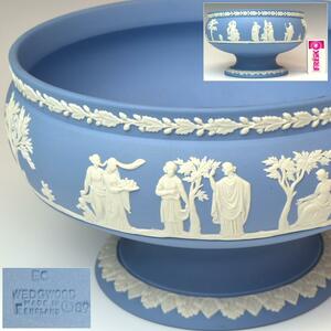 【趣楽】 ＷＥＤＧＷＯＯＤ　ウェッジウッド　ジャスパー神話文鉢　直径２２ｃｍ　本物保証　Ｚ１９８１