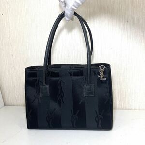 極美品 Yves Saint Laurent イブサンローラン ナイロン ハンドバッグ 黒 BLACK 高級 ブランド 有名 おすすめ 大人気 ヴィンテージ レア