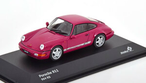 即決可★完売Newソリド1/43ポルシェ964RS 1992 ルビーストーンレッド☆