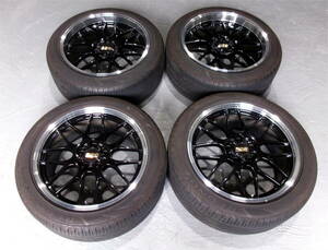 ★鍛造 FORGED★BBS RG-R 19インチ 8.5J 9.5J INSET38 5H 114.3 BKD バリ山 