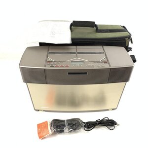 BOSE ボーズ AWM CDラジカセ CD/TAPE再生確認済 電源コード/キャリングケース/カーバッテリーコード/取扱説明書付き◆簡易検査品