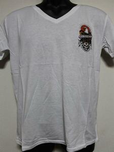 エドハーディー ED HARDY メンズ半袖Tシャツ Mサイズ ホワイト M02CMV063 新品 白 Vネック